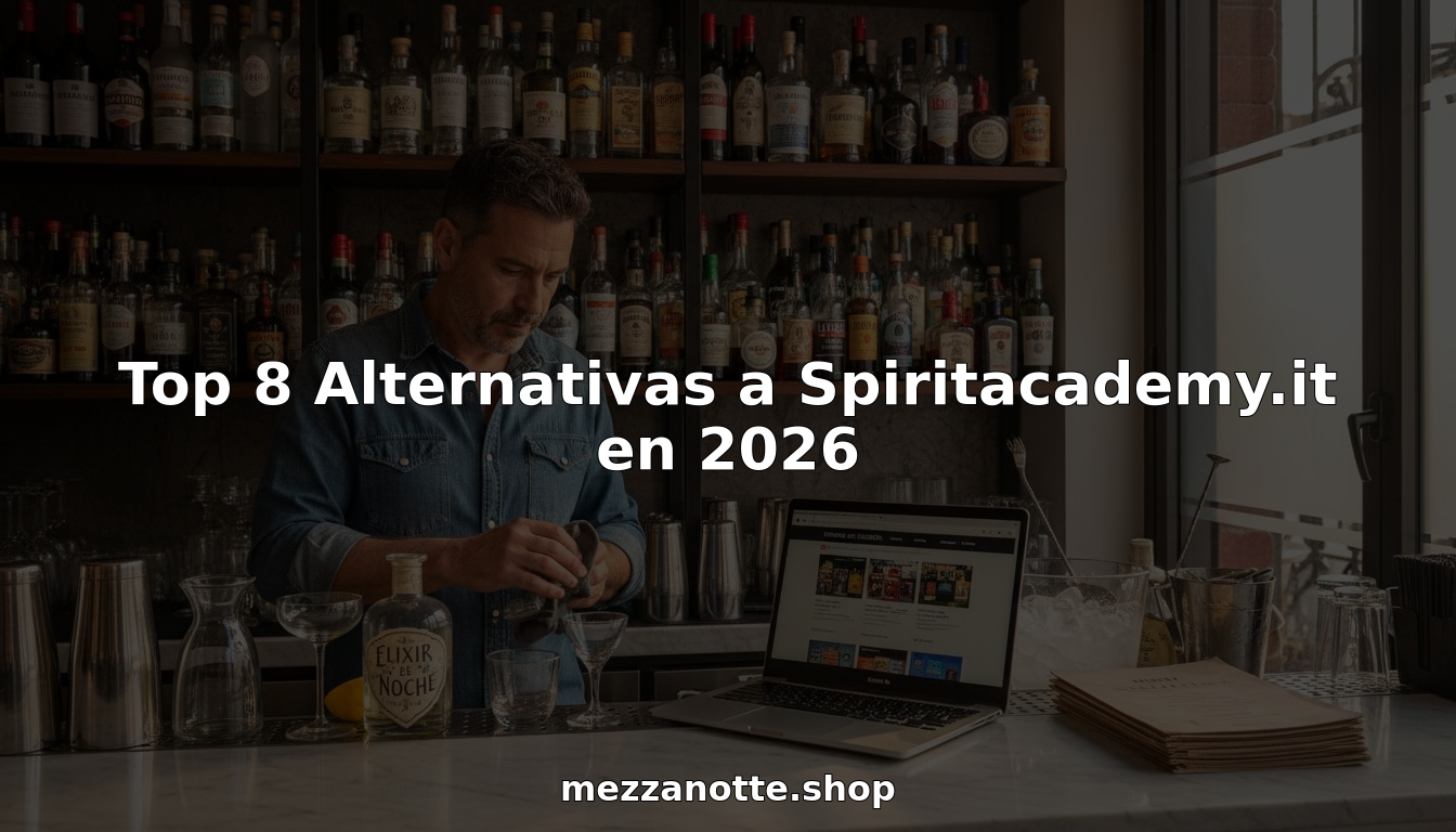 Un barman revisa diferentes opciones de licores en la barra para elegir la mejor alternativa.