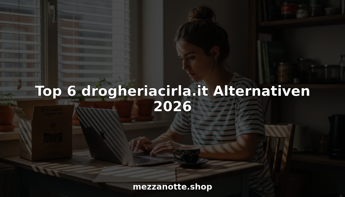 Eine Frau stöbert am Küchentisch durch italienische Feinkost und stellt sich ihre Lieblingsprodukte zusammen.