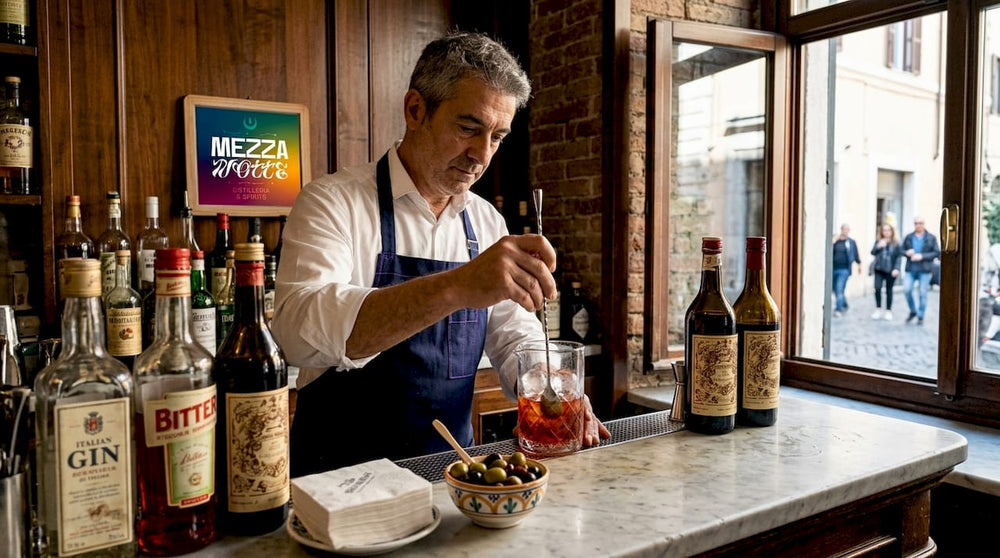 Aperitivi e cocktail: ricette, storie e distillati italiani - Mezzanotte | Distilleria & Spirits