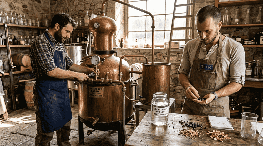 Cosa vuol dire gin botanico: guida completa 2026 - Mezzanotte | Distilleria & Spirits