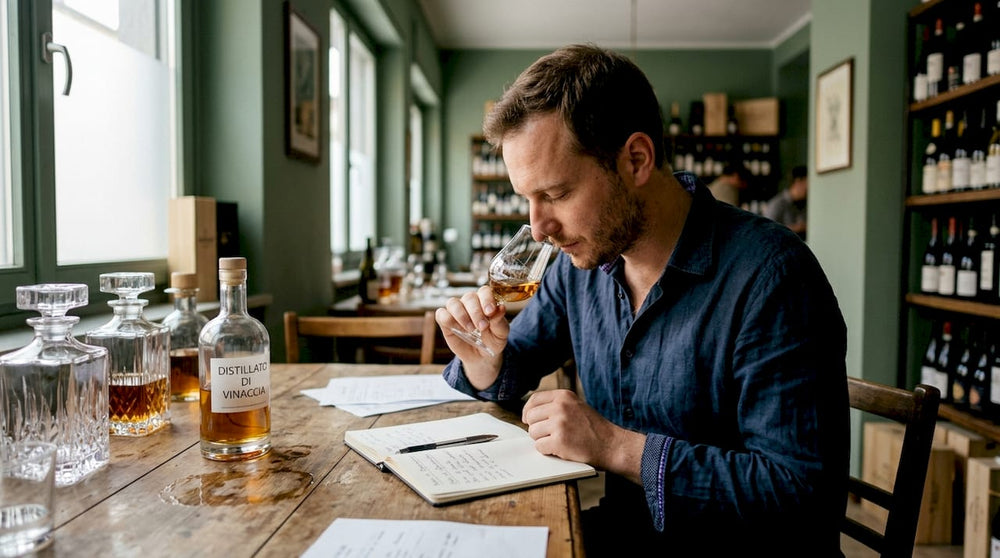 Criteri per valutare un distillato: guida completa 2026 - Mezzanotte | Distilleria & Spirits