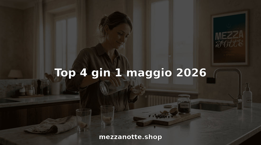 Top 4 gin 1 maggio 2026 - Mezzanotte | Distilleria & Spirits