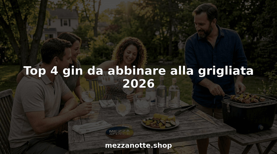 Top 4 gin da abbinare alla grigliata 2026 - Mezzanotte | Distilleria & Spirits