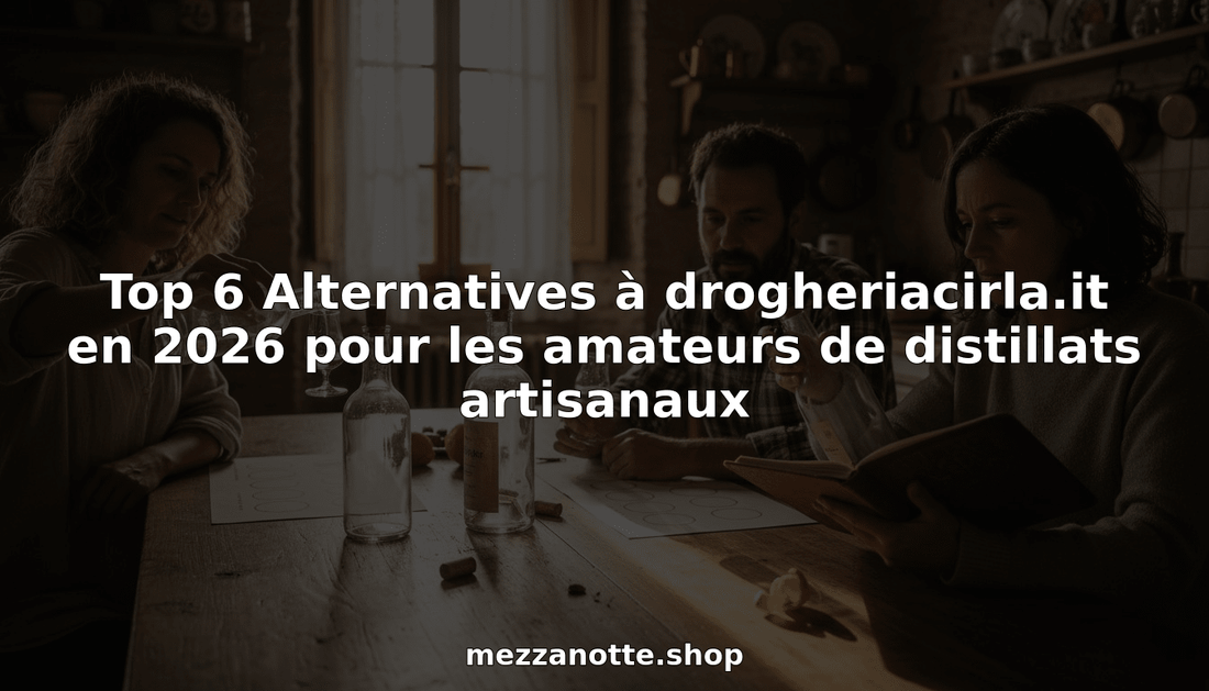 Top 6 Alternatives à drogheriacirla.it en 2026 pour les amateurs de distillats artisanaux - Mezzanotte | Distilleria & Spirits